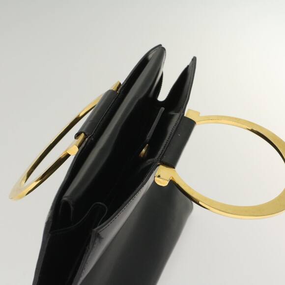 CELINE Hand Bag Leather Black - Picture 6 of 12